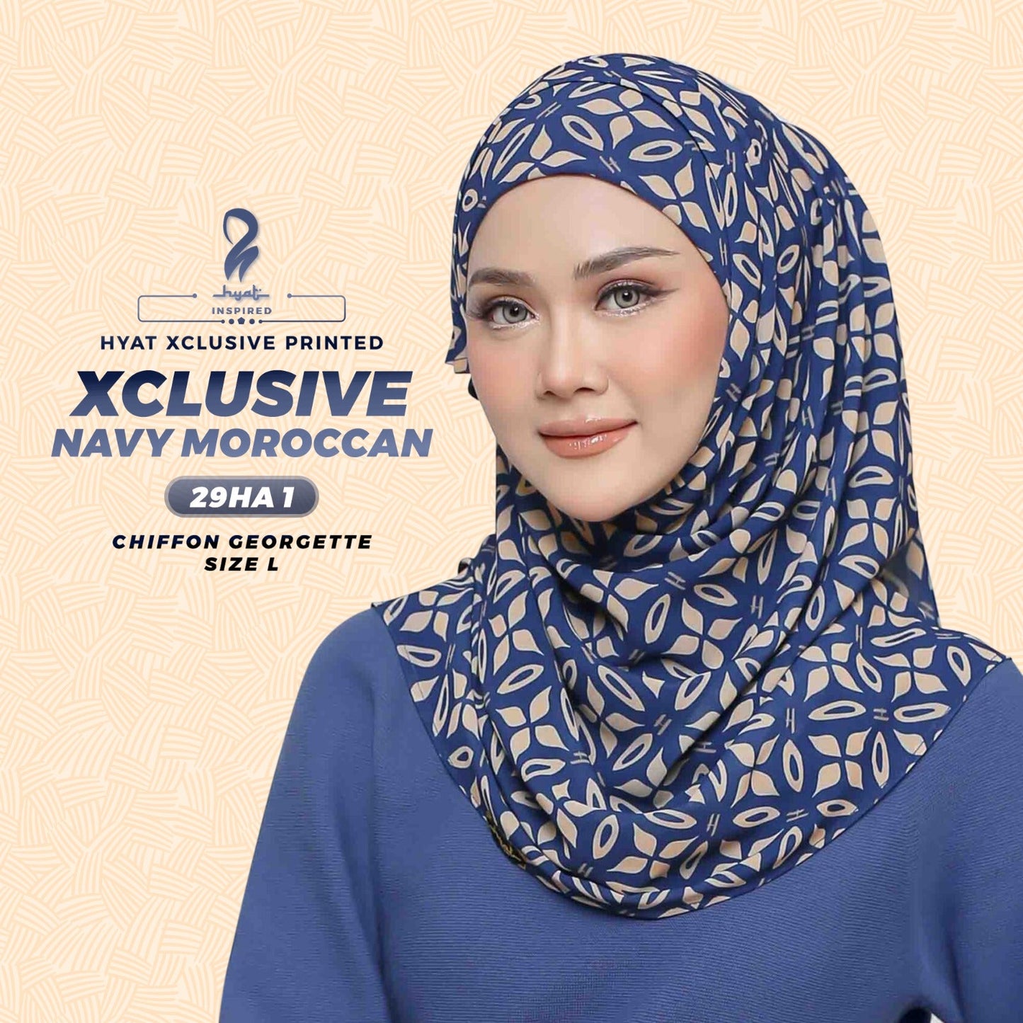 Hyat Hijab Inspired Navi Moroccan Collection