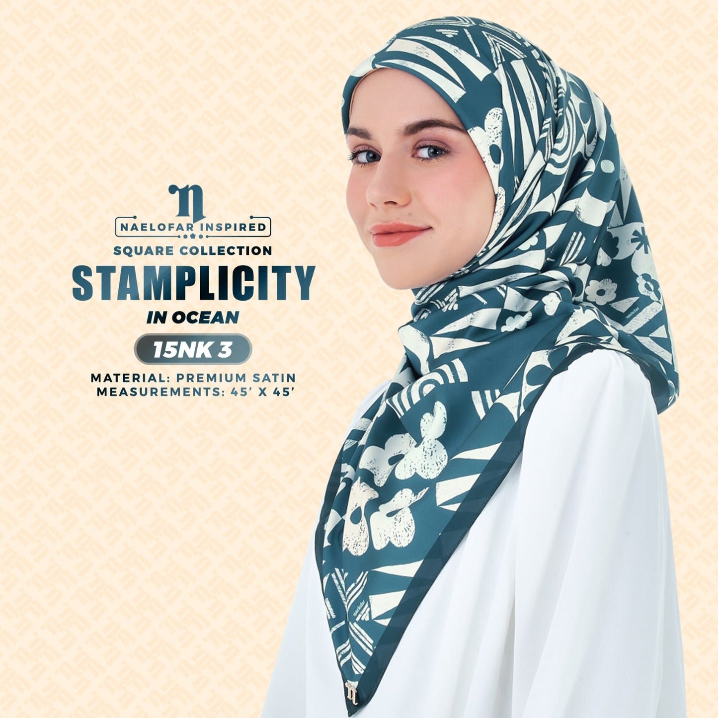 Naelofar Inspired Stamplicity Printed SQ Collection