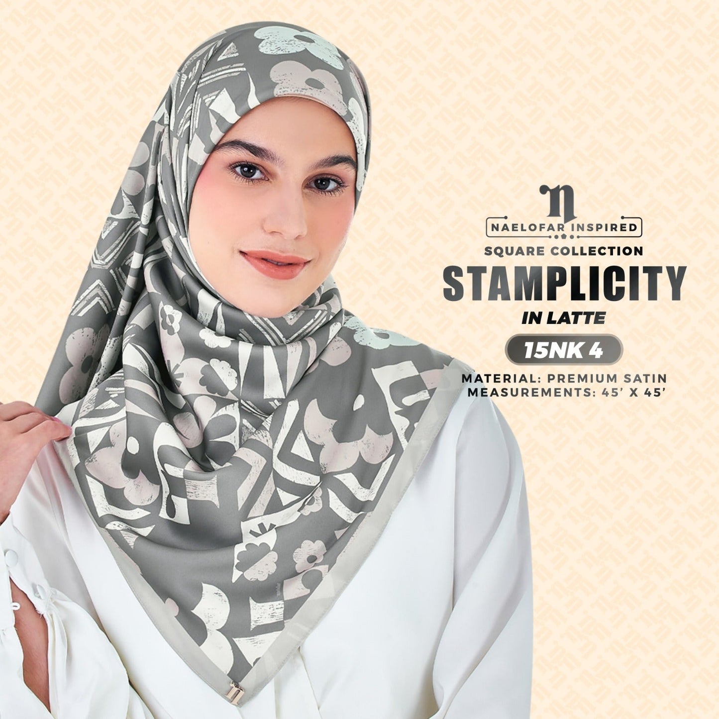 Naelofar Inspired Stamplicity Printed SQ Collection