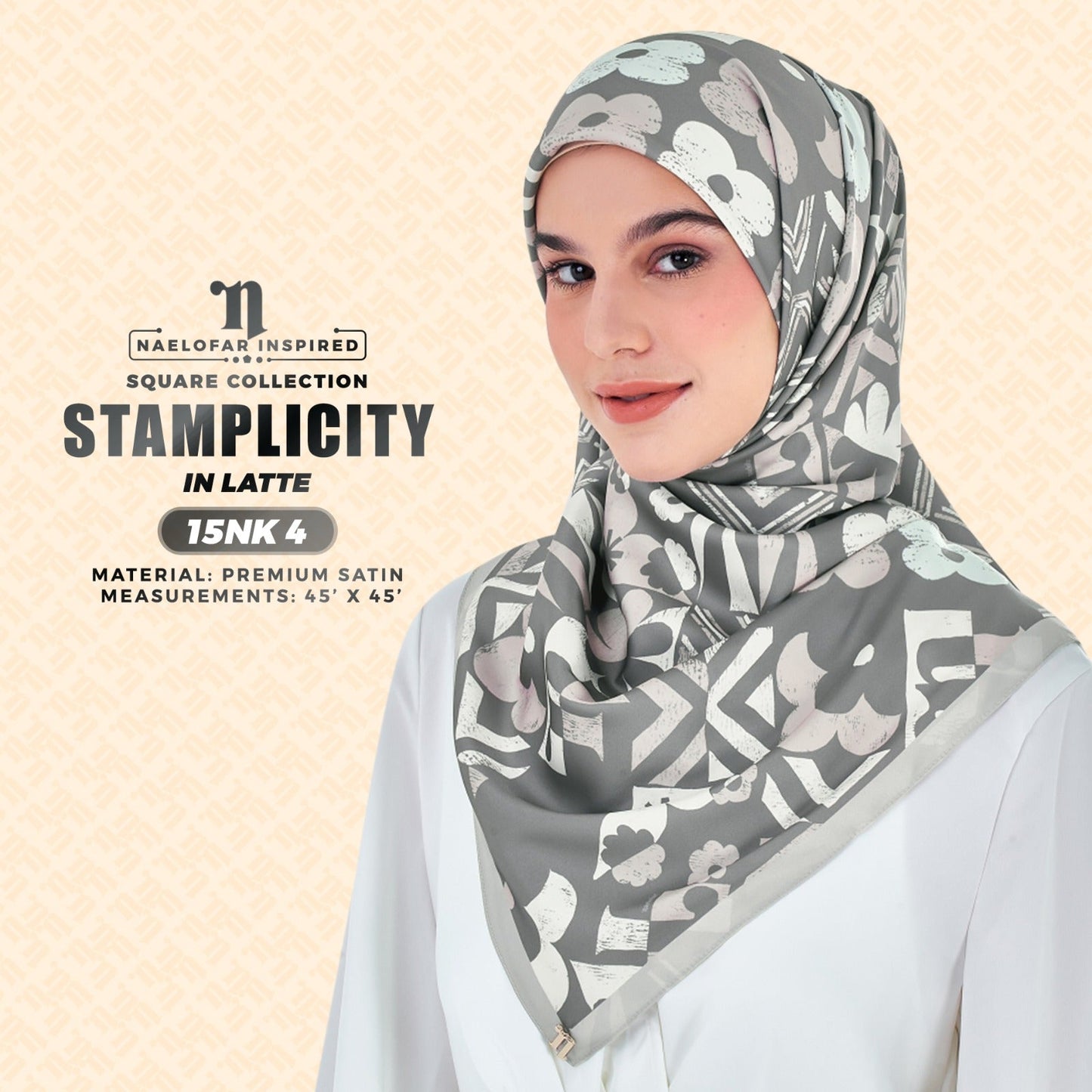 Naelofar Inspired Stamplicity Printed SQ Collection