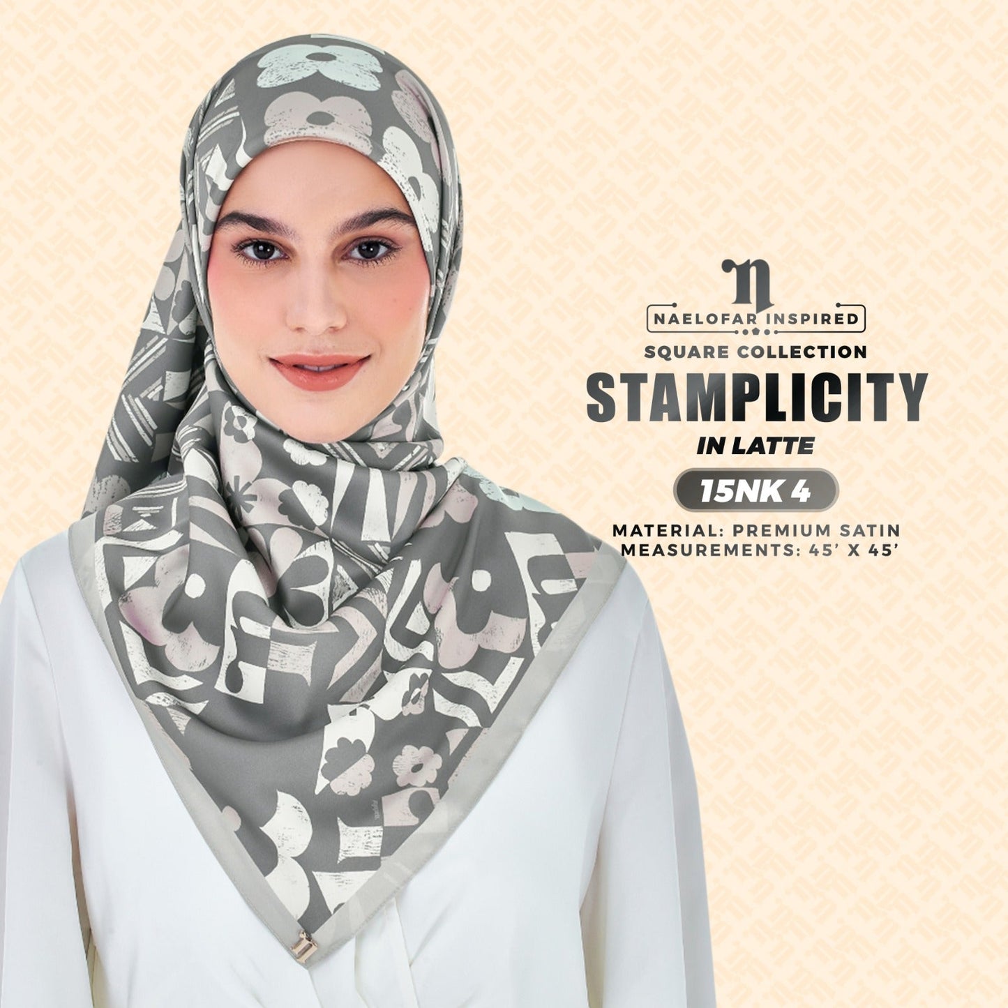 Naelofar Inspired Stamplicity Printed SQ Collection