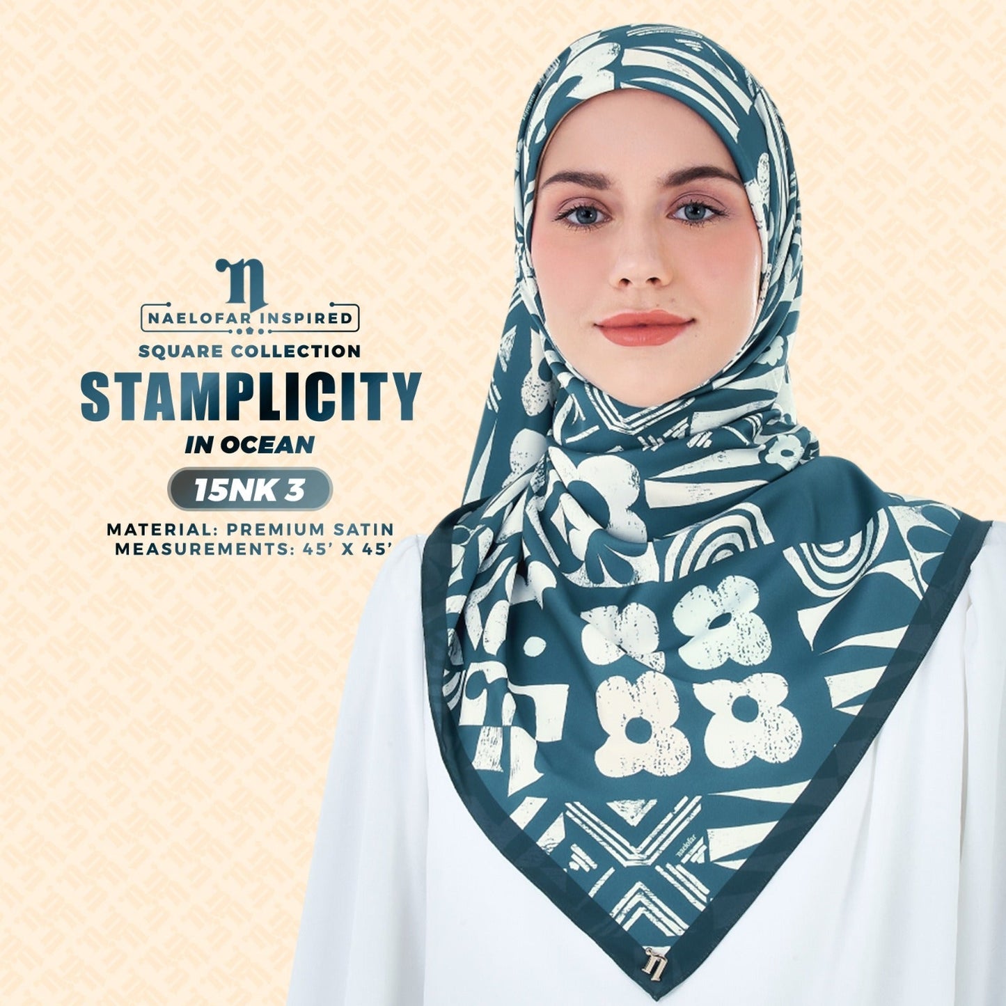 Naelofar Inspired Stamplicity Printed SQ Collection