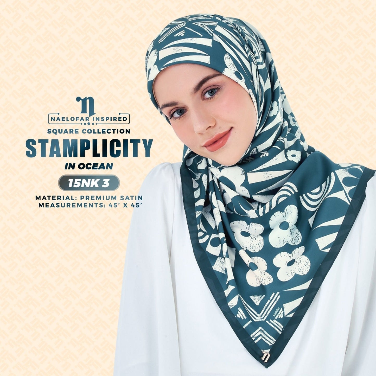 Naelofar Inspired Stamplicity Printed SQ Collection