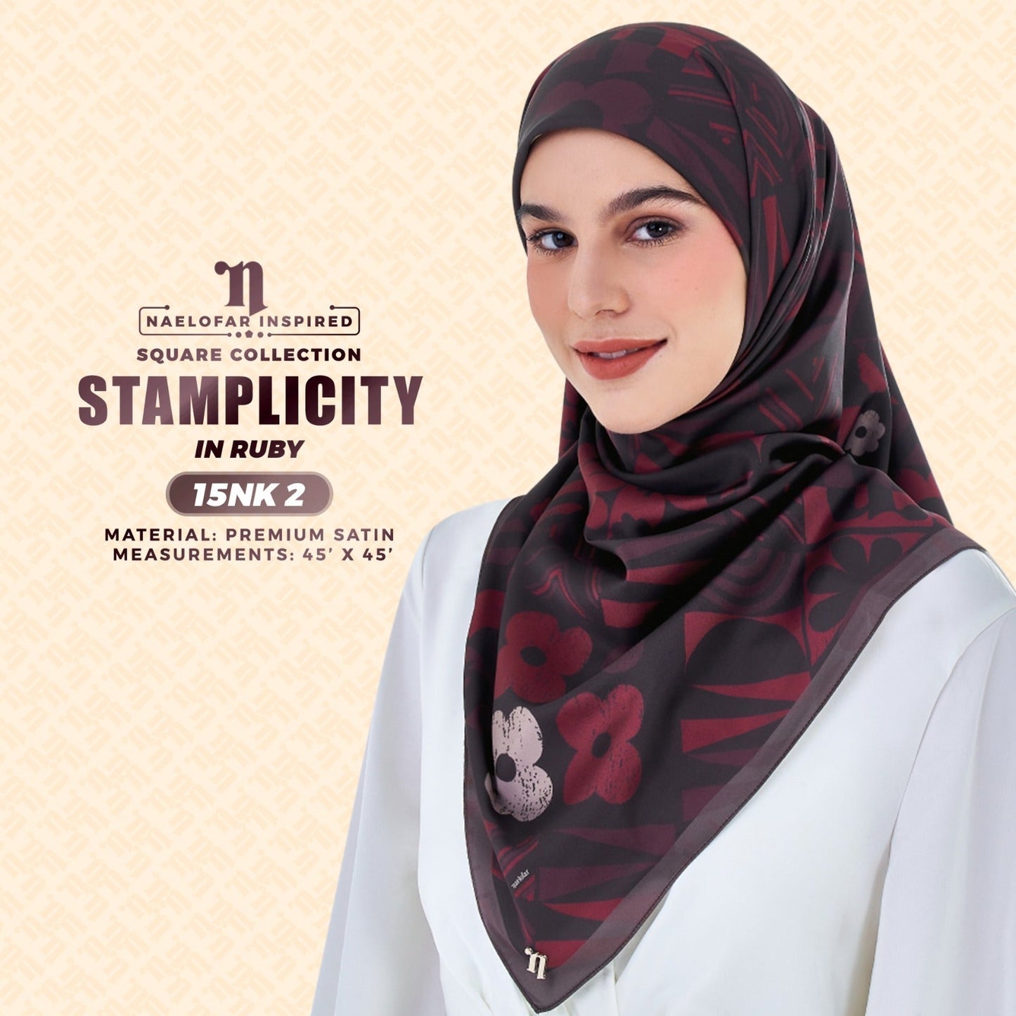 Naelofar Inspired Stamplicity Printed SQ Collection