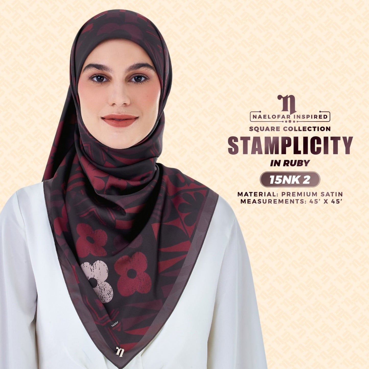 Naelofar Inspired Stamplicity Printed SQ Collection