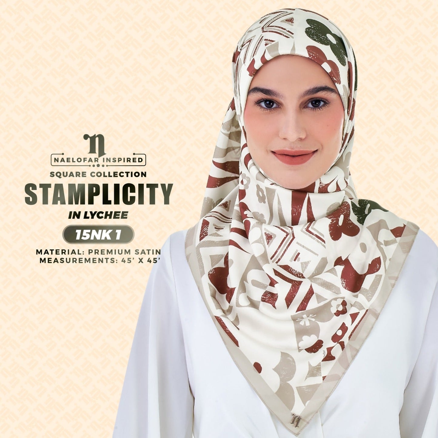 Naelofar Inspired Stamplicity Printed SQ Collection