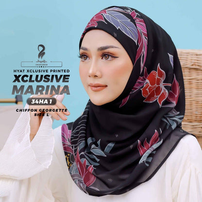 Hyat Hijab Inspired Xclusive Fuchsia, Jasmine, Kashmir & Marina Collection With Box