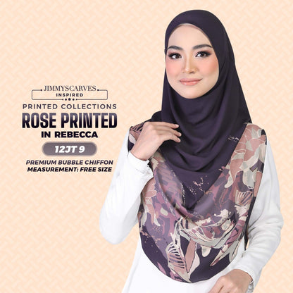 Jimmy Scarves Rose Printed Collection (12JT)