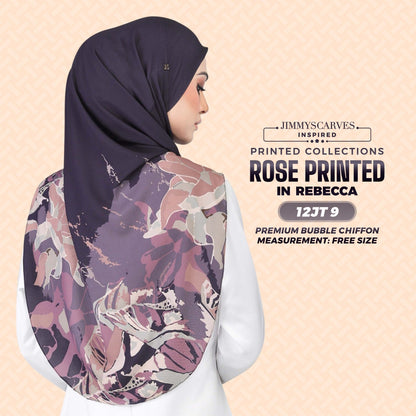 Jimmy Scarves Rose Printed Collection (12JT)