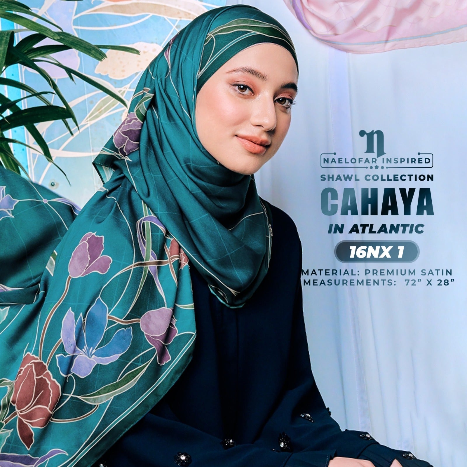 Naelofar Inspired Cahaya printed Shawl Collection (16NX) – SR Hijab