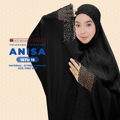 Telekung Siti Khadijah Inspired Signature Anisa Collection Free Woven bag (18TU)