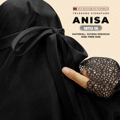 Telekung Siti Khadijah Inspired Signature Anisa Collection Free Woven bag (18TU)