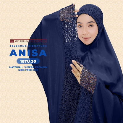 Telekung Siti Khadijah Inspired Signature Anisa Collection Free Woven bag (18TU)