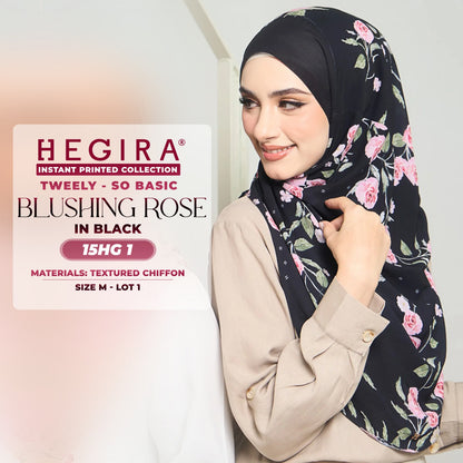 Hegira Hijab Inspired TWEELY-SO BASIC BLUSHING ROSE Instant Collection (15HG)