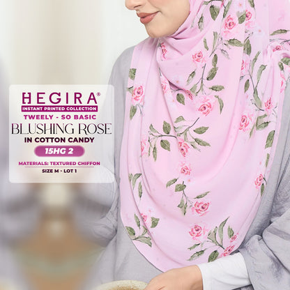 Hegira Hijab Inspired TWEELY-SO BASIC BLUSHING ROSE Instant Collection (15HG)