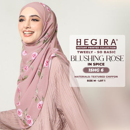 Hegira Hijab Inspired TWEELY-SO BASIC BLUSHING ROSE Instant Collection (15HG)