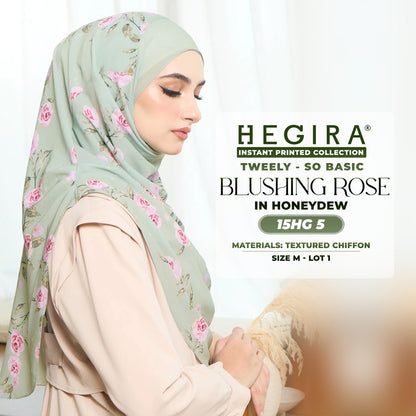 Hegira Hijab Inspired TWEELY-SO BASIC BLUSHING ROSE Instant Collection (15HG)