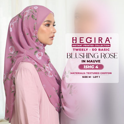 Hegira Hijab Inspired TWEELY-SO BASIC BLUSHING ROSE Instant Collection (15HG)