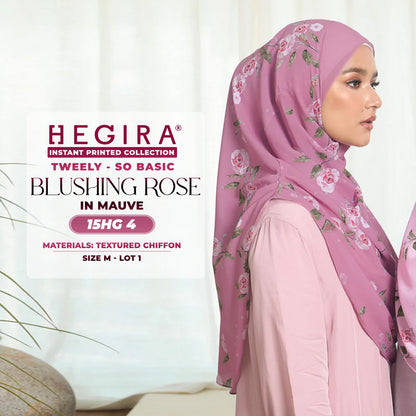 Hegira Hijab Inspired TWEELY-SO BASIC BLUSHING ROSE Instant Collection (15HG)