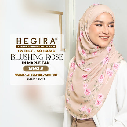 Hegira Hijab Inspired TWEELY-SO BASIC BLUSHING ROSE Instant Collection (15HG)