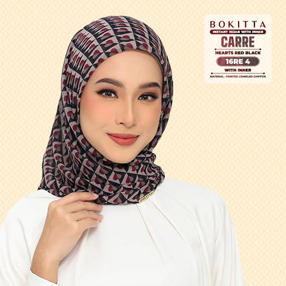 Bokitta Inspired Hearts Red Black Collection - Free Box (16BB4)