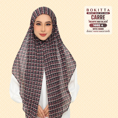 Bokitta Inspired Hearts Red Black Collection - Free Box (16BB4)