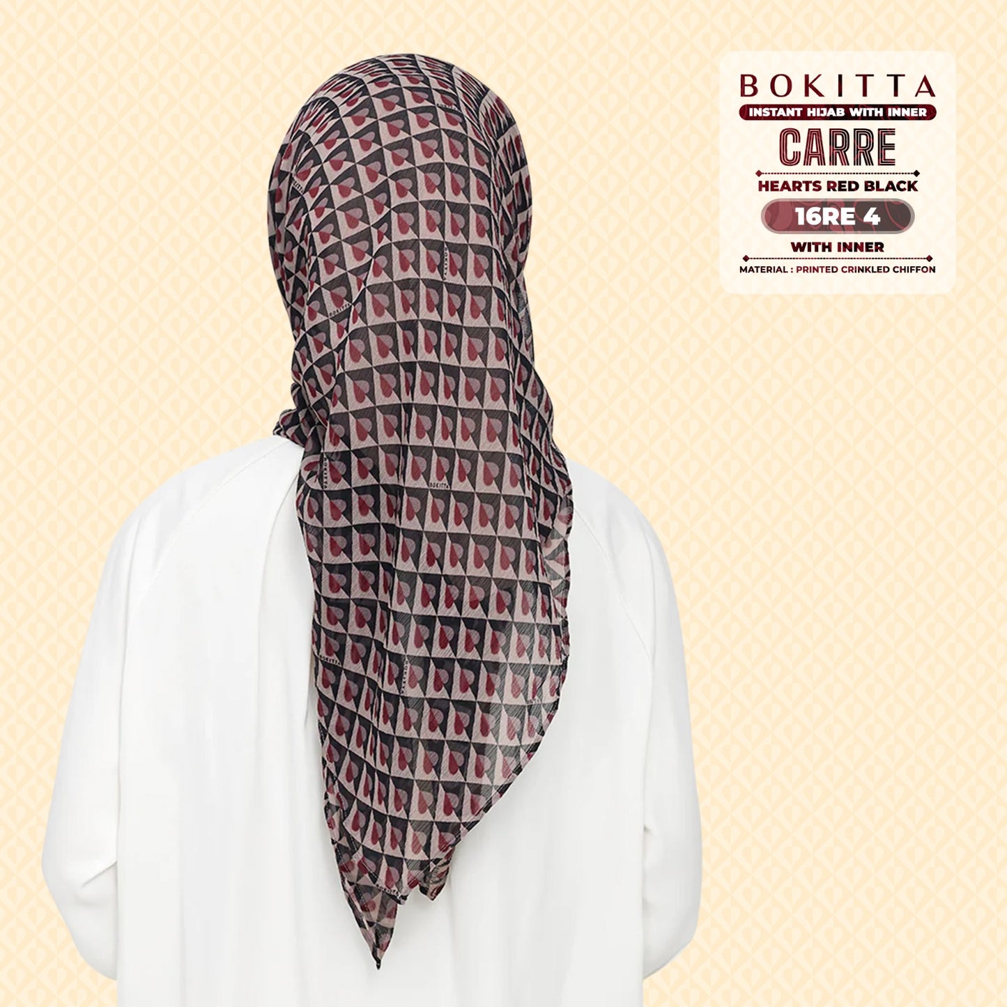 Bokitta Inspired Hearts Red Black Collection - Free Box (16BB4)