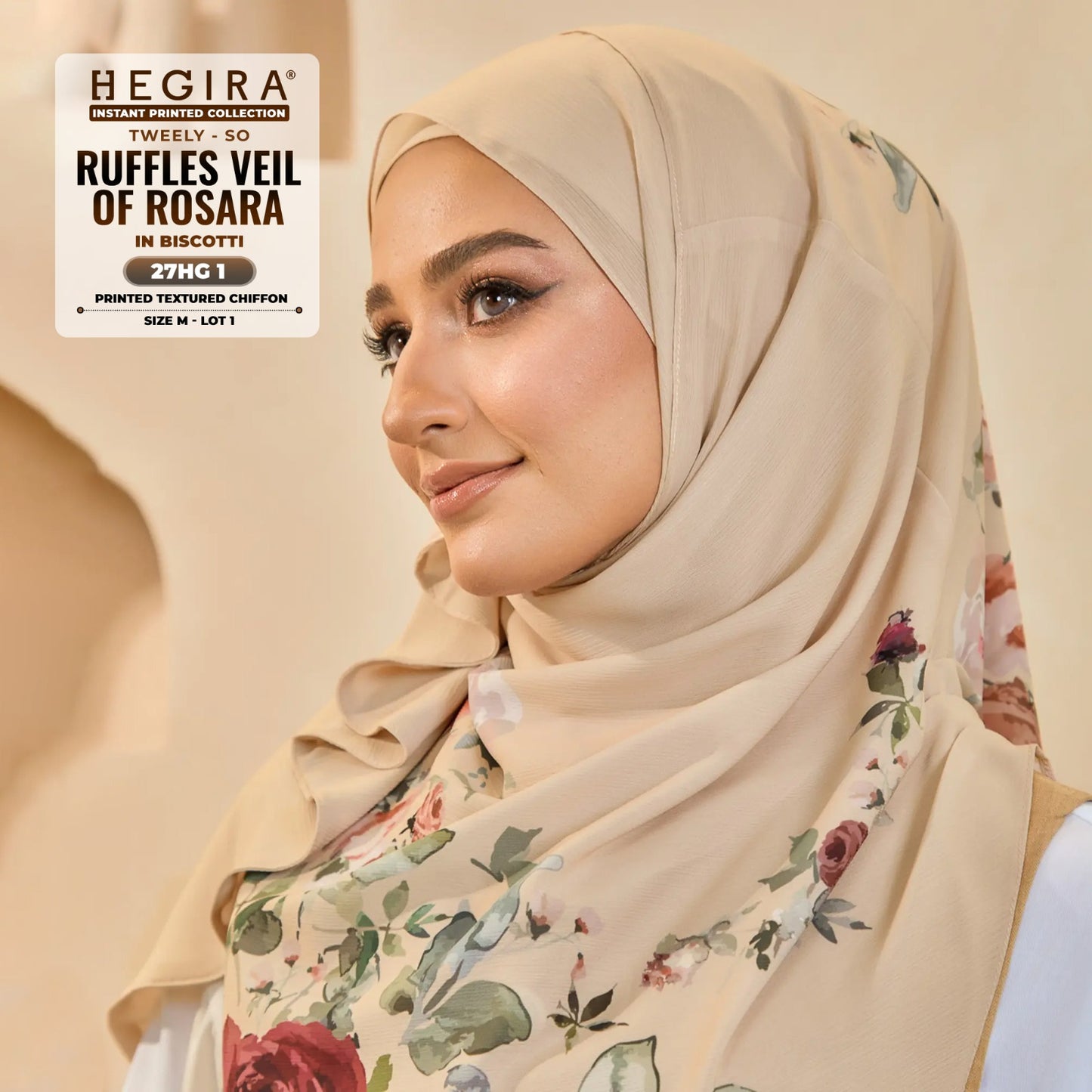 Hegira Hijab Inspired TWEELY-SO RUFFLES VEIL OF ROSARA Collection