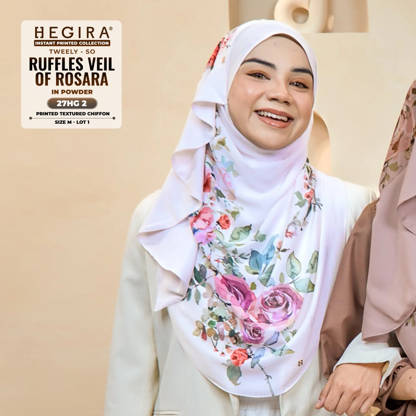 Hegira Hijab Inspired TWEELY-SO RUFFLES VEIL OF ROSARA Collection