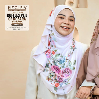Hegira Hijab Inspired TWEELY-SO RUFFLES VEIL OF ROSARA Collection