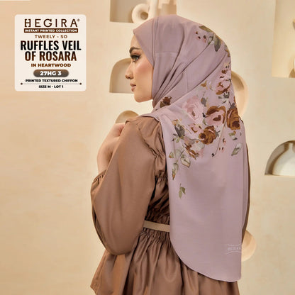 Hegira Hijab Inspired TWEELY-SO RUFFLES VEIL OF ROSARA Collection