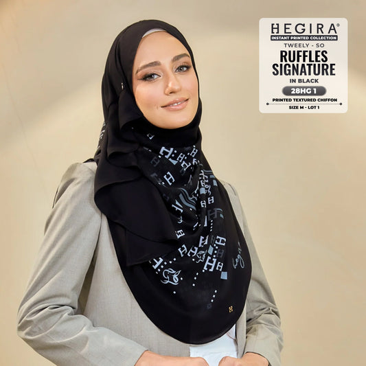 Hegira Hijab Inspired TWEELY-SO RUFFLES VEIL OF SIGNATURE Collection