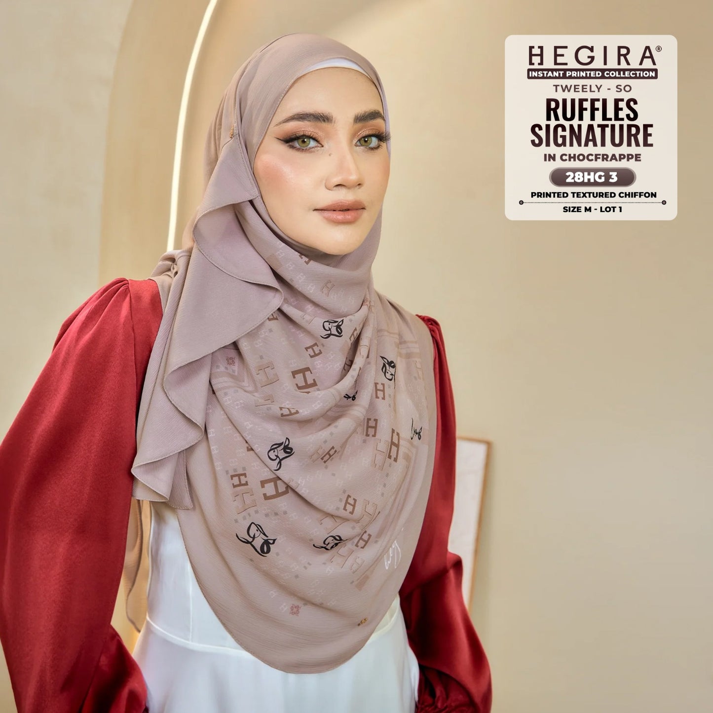 Hegira Hijab Inspired TWEELY-SO RUFFLES VEIL OF SIGNATURE Collection