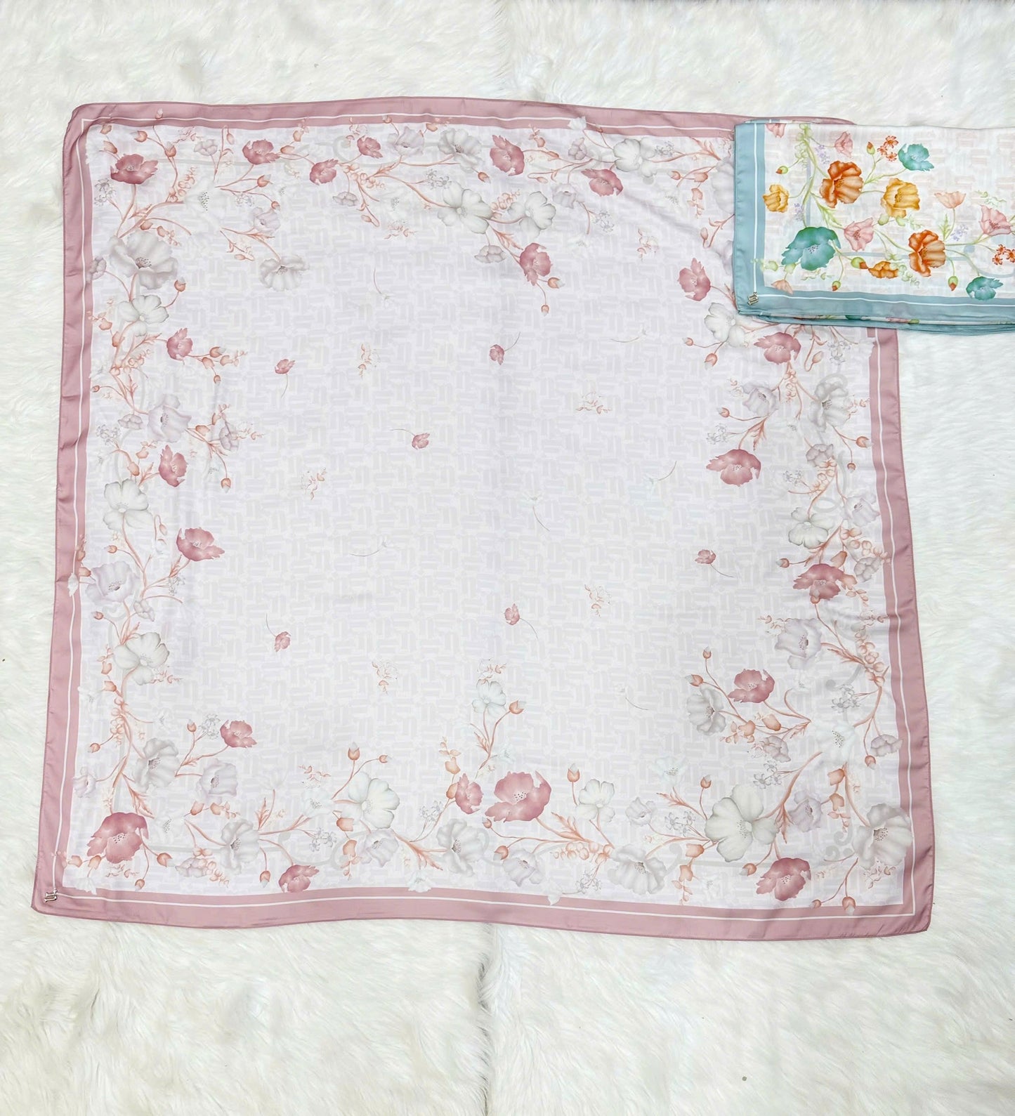 Naelofar Monogram Poppy Square The Original Collection
