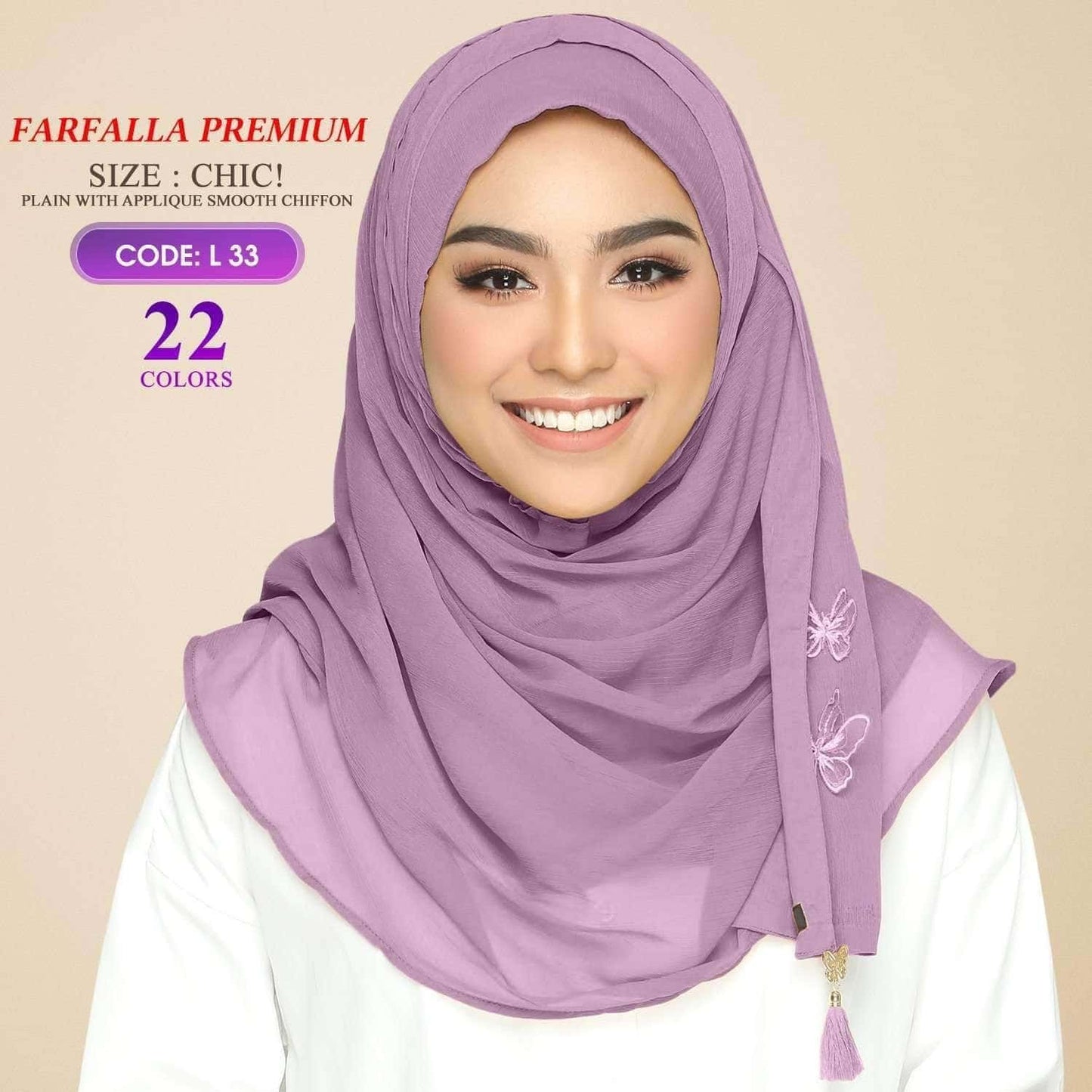 Bokitta Farfalla Premium Chic! Plain Collection RM19