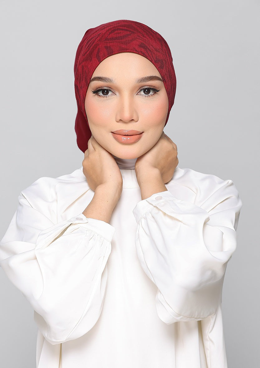 Bokitta Hijab Inspired Bushwood Leaf, Scarlet-Leaf Freestyle & Voila With Inner Collection