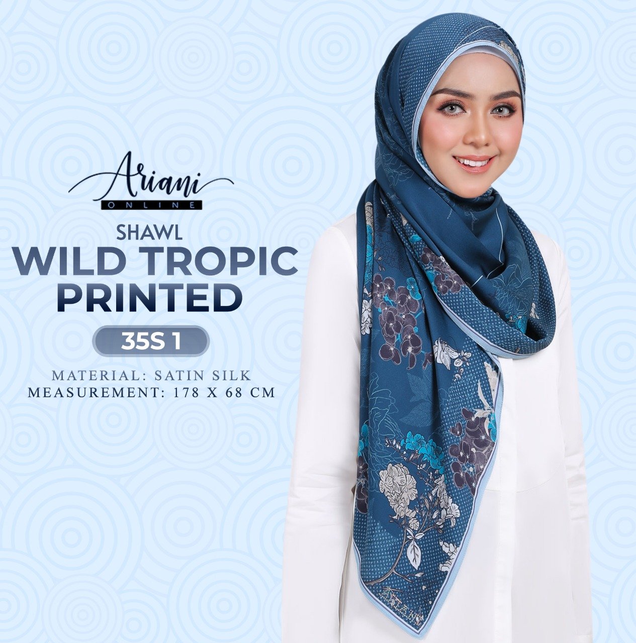 Ariani Shawl Wild Tropic & Desert Swirl Printed Collection