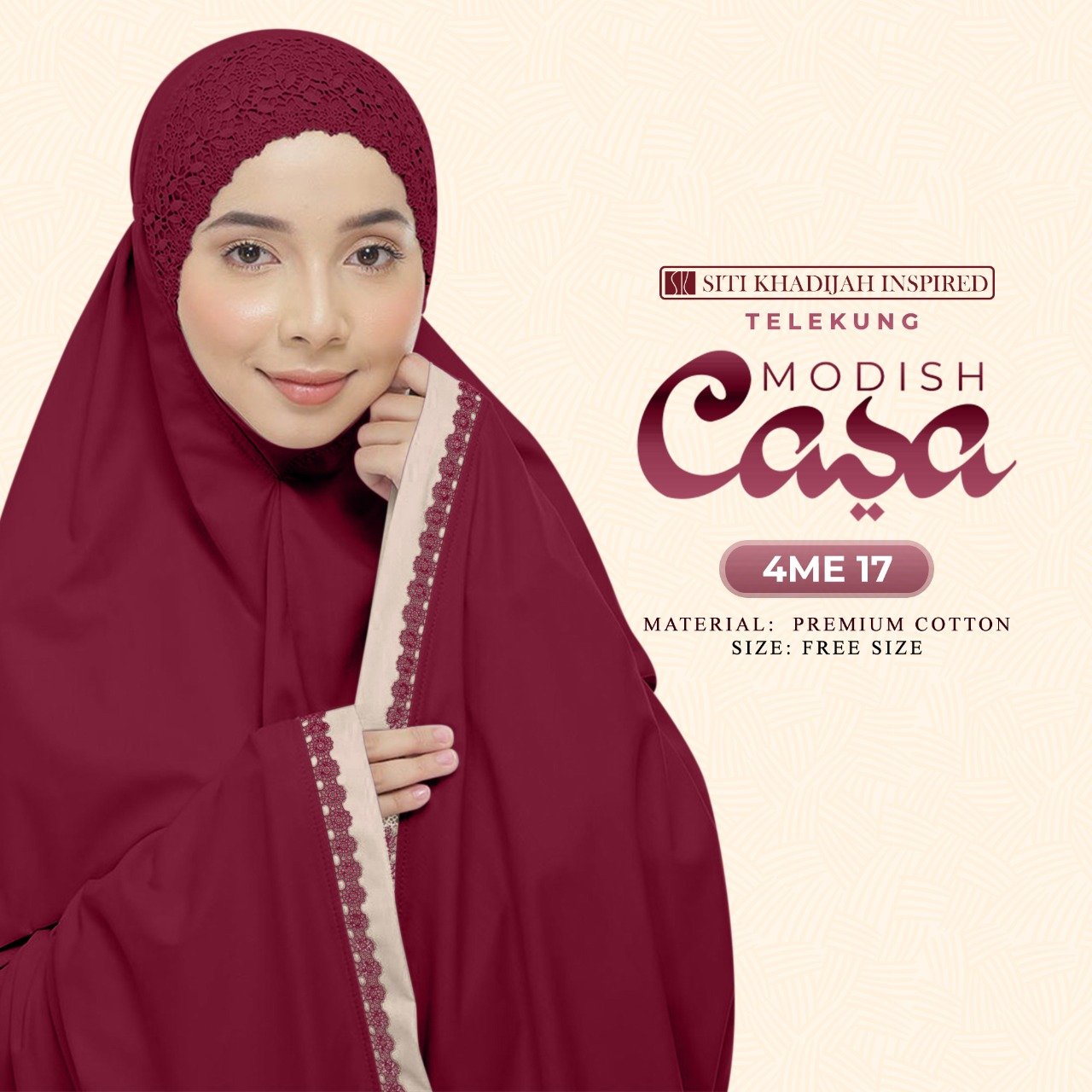 Siti Khadijah Modish Casa Collection - Free Woven bag