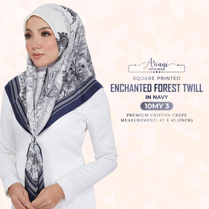 Ariani Inspired Printed Enchanted Forest Twill SQ Collection