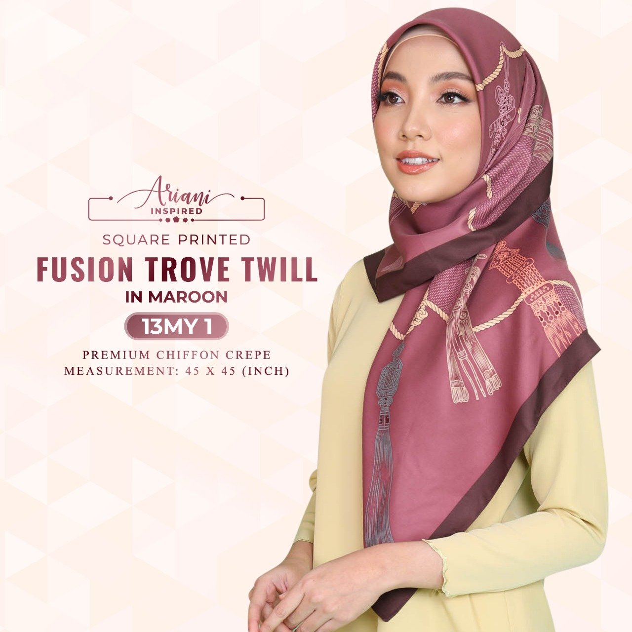 Ariani Inspired Fusion Trove Twill Printed SQ Collection