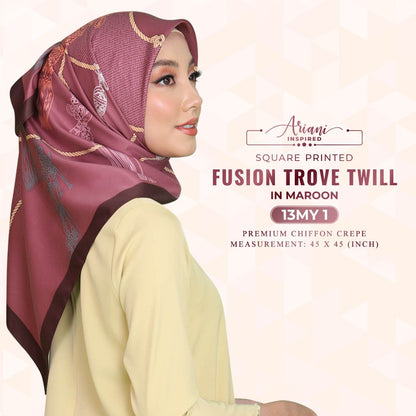 Ariani Inspired Fusion Trove Twill Printed SQ Collection