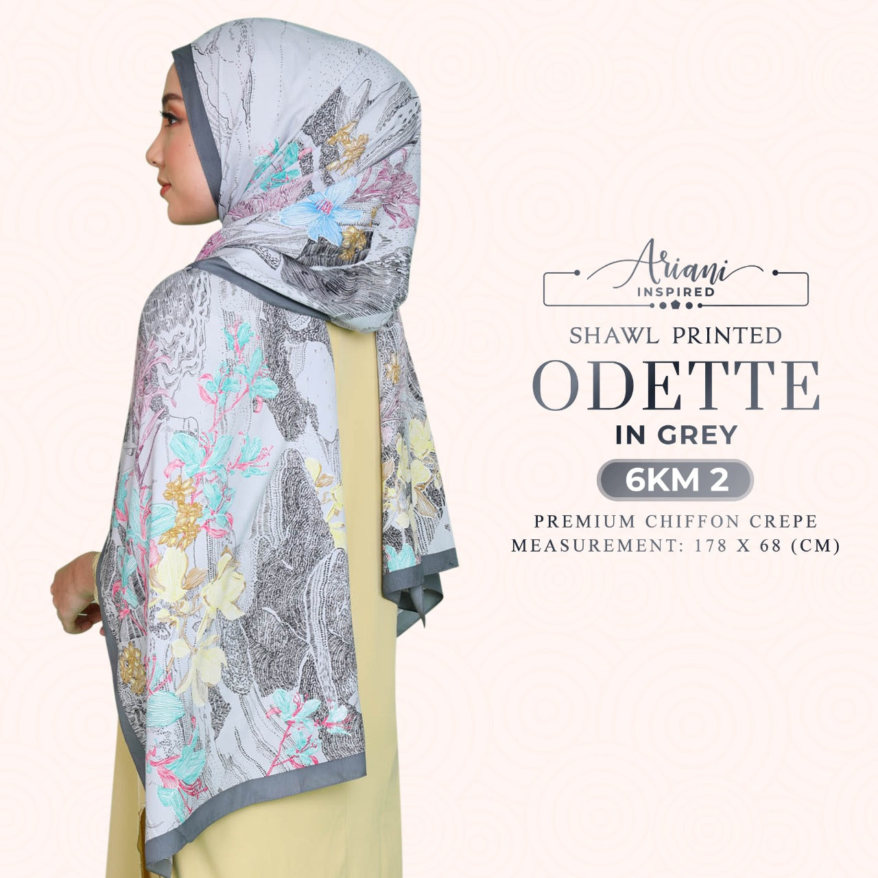 Ariani Printed Shawl Odette Collection