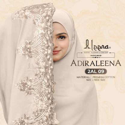 NEW - Aleena Telekung Aidraleena Limited Edition Collection - Free Woven Bag