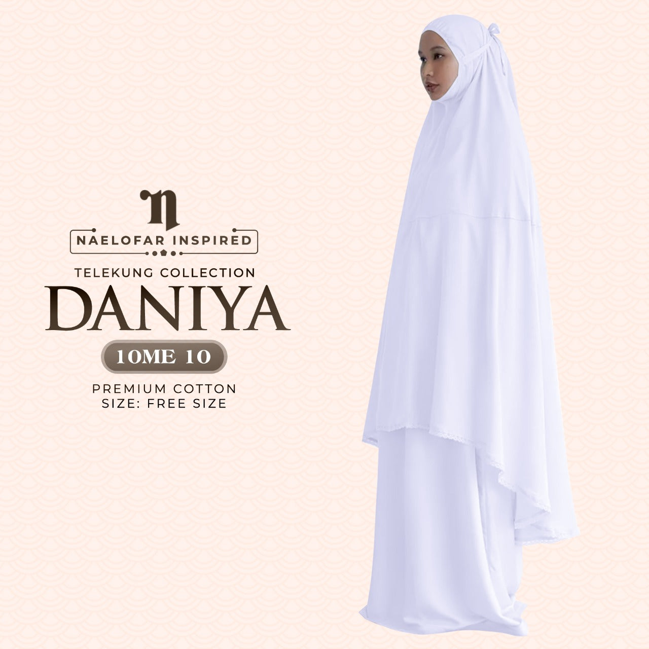 Telekung Naelofar Daniya Collection FREE Paperbag