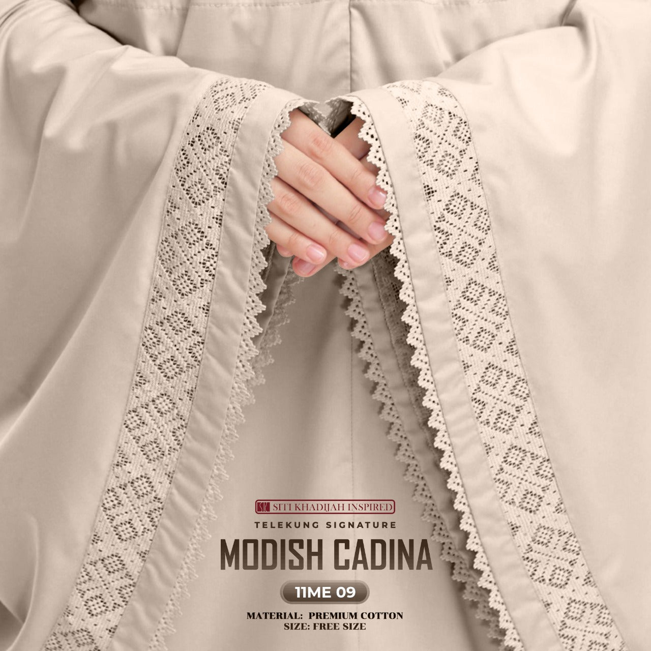 Telekung Siti Khadijah Signature Modish Cadina FREE Woven bag