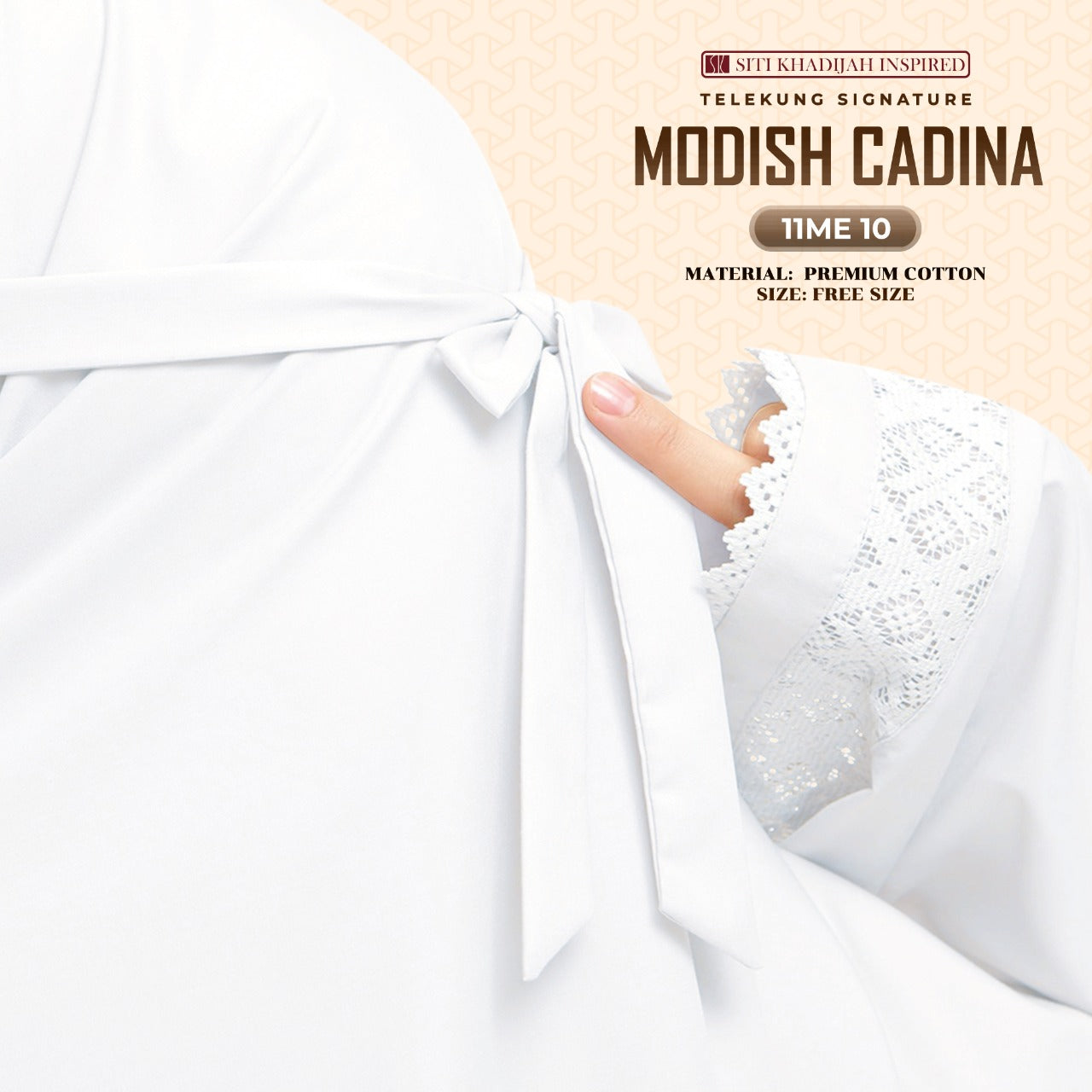 Telekung Siti Khadijah Signature Modish Cadina FREE Woven bag