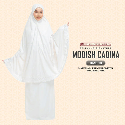 Telekung Siti Khadijah Signature Modish Cadina FREE Woven bag