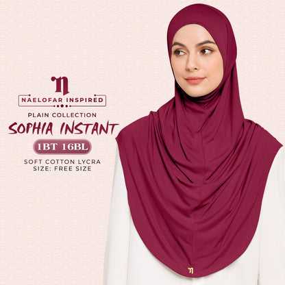 Naelofar Plain Sophia Instant Collection