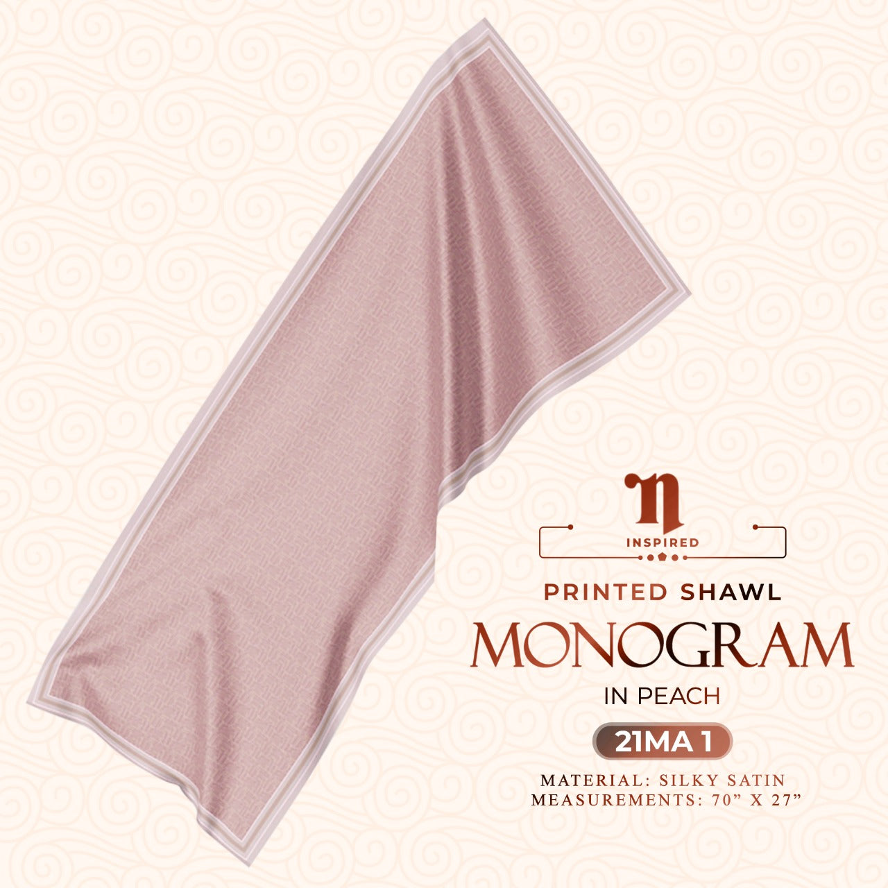 Naelofar Printed Shawl Monogram & Collection