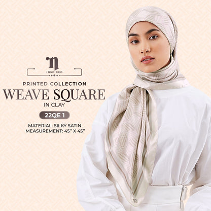 Naelofar Printed Weave SQ Collection